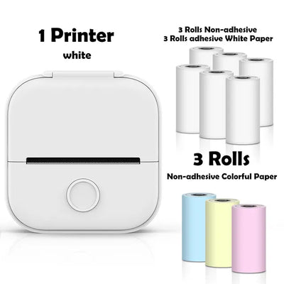 MiniPrint Pro Wireless Thermal Pocket Printer Lunar White